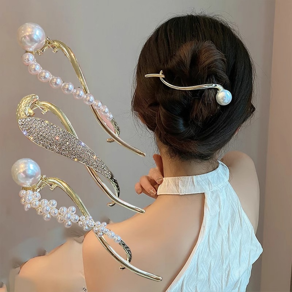 Elegant Glitter Pearl Hair Cli – обзор и цена Korean Women Lifestyle