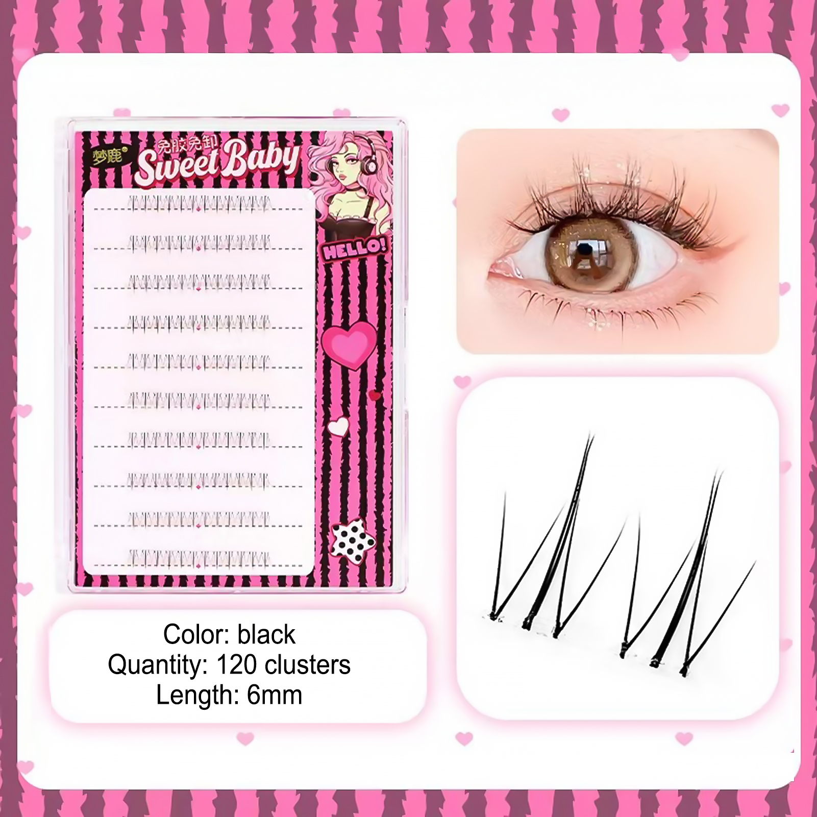 Women DIY Curling Eyelash Clus – обзор и цена Korean Women Lifestyle