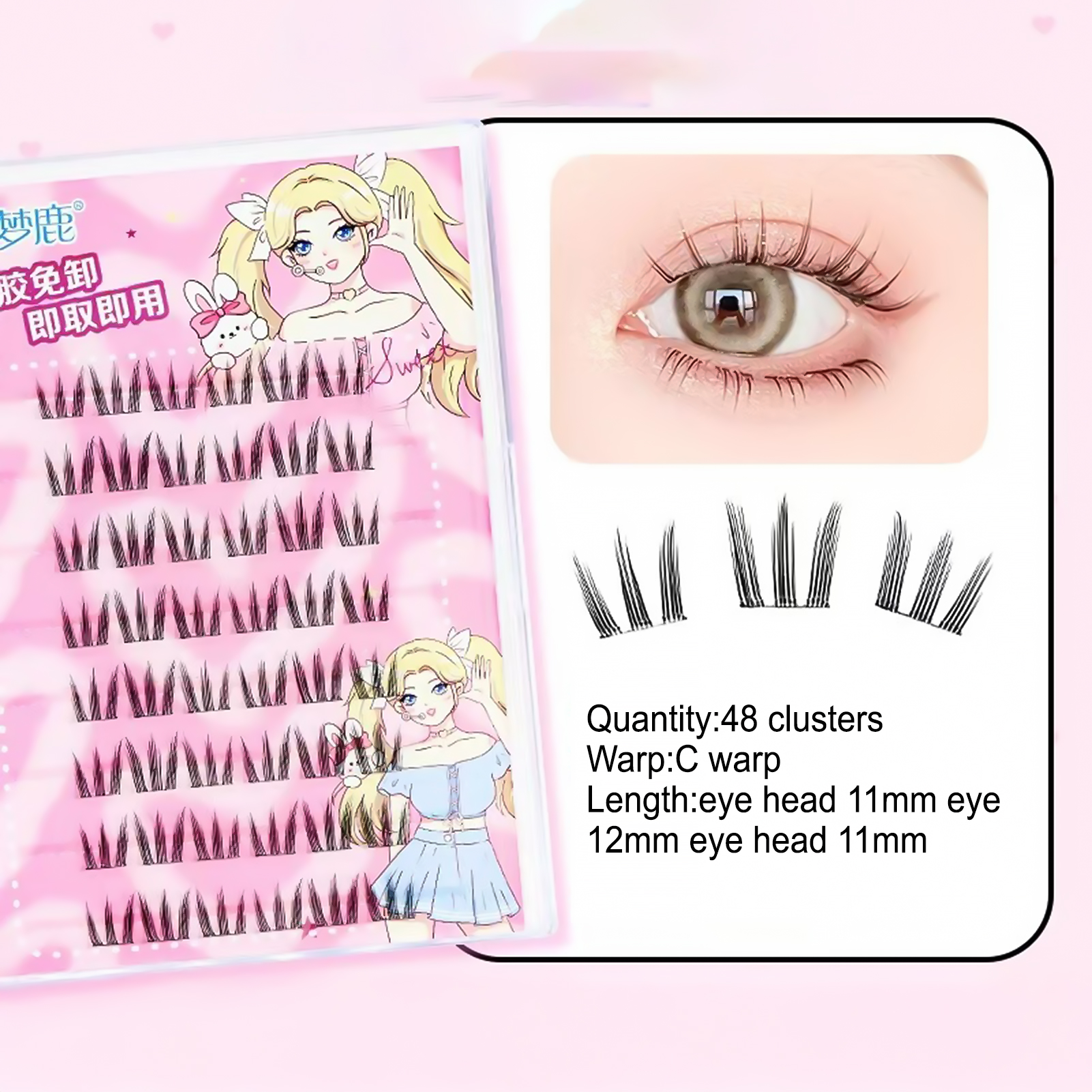 Women DIY Curling Eyelash Clus – обзор и цена Korean Women Lifestyle